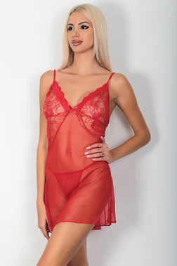 Phevos Fantezi Kırmızı Gecelik Takım Phevos 011-003604 - Alternatif Görünüm