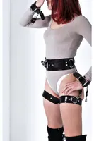 Fantezi Harness Kalça Detaylı Kelepçeli MissisX 2089 Siyah görsel 4