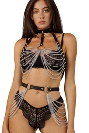 missisX Fantezi Zincir Detaylı Harness MissisX 2075