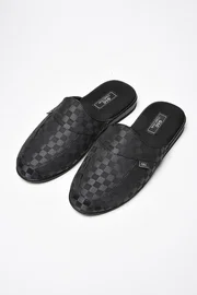 G & C Collection GC Erkek Ekose Desenli Poli Taban Ev Terliği 385