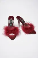 Gelin Çeyiz Terliği GC Collection 225 Bordo detay görünüm