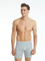 Gri Melanj Pamuk Elastan Retro Boxer Tender Cotton BlackSpade 9216 