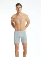 Gri Melanj Pamuk Elastan Retro Boxer Tender Cotton BlackSpade 9216  detay görünüm