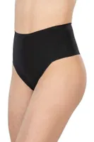 Lazer Kesim Yüksek Bel İz Yapmaz String Emay 2806 Siyah görsel 4