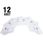 Kapli İnce Bel Kız Çocuk Külot 12Li Güryıldız 27601 Beyaz