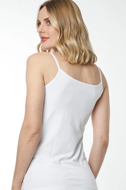 HMD Hmd Bayan İp Askılı Beyaz Body Atlet 2408 - Alternatif Görünüm