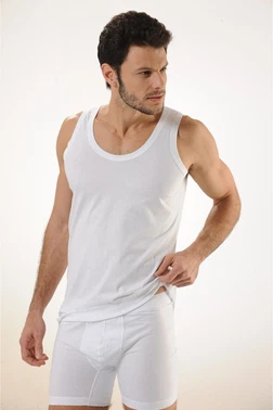 HMD Hmd Erkek Askılı Penye Atlet 600 - Alternatif Görünüm