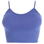İp Askılı Pedsiz Fitilli Crop Fit Büstiyer Form Angel 5702 İndigo