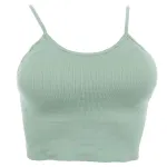 İp Askılı Pedsiz Fitilli Crop Fit Büstiyer Form Angel 5702 Haki farklı açı