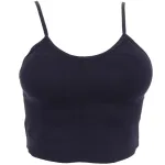 İp Askılı Pedsiz Fitilli Crop Fit Büstiyer Form Angel 5702 Siyah görsel 5