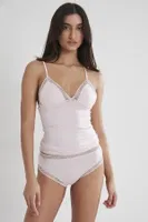 Kadın Dantelli Penye Atlet Külot Kaşkorse Set Pierre Cardin 305 Ekru görsel 5