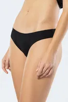 Lazer Kesim Pamuklu Brezilyan Külot Türen 908 Siyah Siyah