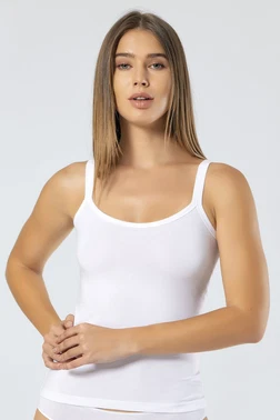 Türen Likralı Pamuklu Askılı Atlet Türen 914 Beyaz