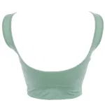 Kalın Askılı Pedli Fitilli Büstiyer Crop Fit Form Angel 5704 Haki görsel 4