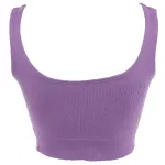 Kalın Askılı Pedsiz Fitilli Crop Fit Büstiyer Form Angel 5700 Lila görsel 4
