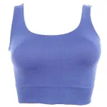 Kalın Askılı Pedsiz Fitilli Crop Fit Büstiyer Form Angel 5700 İndigo
