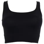 Kalın Askılı Pedsiz Fitilli Crop Fit Büstiyer Form Angel 5700 Siyah görsel 5
