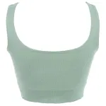 Kalın Askılı Pedsiz Fitilli Crop Fit Büstiyer Form Angel 5700 Haki görsel 8