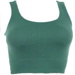 Kalın Askılı Pedsiz Fitilli Crop Fit Büstiyer Form Angel 5700 Haki görsel 9