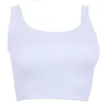 Kalın Askılı Pedsiz Fitilli Crop Fit Büstiyer Form Angel 5700 Ekru görsel 11