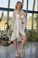 Kapalı Kimono Takımı Nurteks 5389 Ekru görsel 4