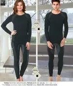 Kayakçı Termal Alt İçlik Emay 3900 Dikişsiz Unisex Siyah detay görünüm
