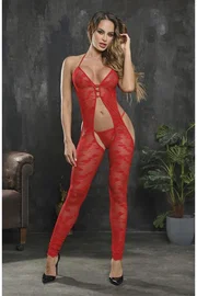 Elawin Kırmızı Kelebek Vücut Çorabı Elawin 9115