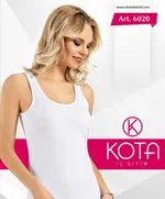 Geniş Askılı Kadın Atlet Kota 6020 Beyaz görsel 4