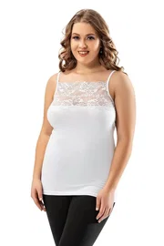 Kota Battal Boy İp Askılı Kadın Geniş Dantelli Atlet Kota 6033