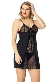 Kota Ön Kısmı Transparan Fantazi Gecelik Takım Kota 6338