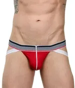 Erkek Fermuarlı Jockstrap-Süspansiyonlu String La Blinque 15712 Kırmızı