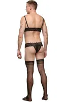 Erkek Dantel Jartiyer Takım La Blinque 15758 detay görünüm