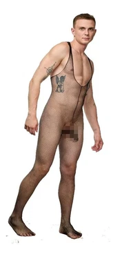 La Blinque Erkek Siyah File Vücut Çorap La Blinque 15722