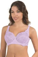 Dantelli C CUP Balenli Toparlayıcı Brode Sütyen 146C Lila detay görünüm
