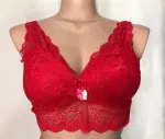Dantelli Telsiz Bustiyer Sütyen Liza 1030 Kırmızı görsel 7