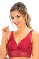 Dantelli Telsiz Bustiyer Sütyen Liza 1030 Bordo