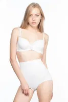 Yüksek Bel Kadın Slip Korse Liza 13003 Beyaz farklı açı