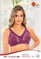 Yarı Dantelli Toparlayıcı Sütyen Liza 543 Mor görsel 5