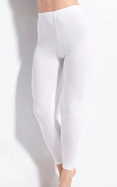 Kolcu Lycralı Uzun Beyaz Kadın Tayt Kolcu KB3000