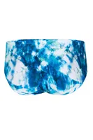 Mavi Batik Desenli İpli Slip Erkek Mayo Doreanse 3825 Napa detay görünüm