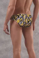 Mavi Leopar Desenli Erkek Slip Doreanse 1407 Mavi Leopar detay görünüm