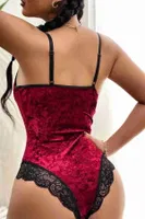 Merry See Kadife Body Gecelik Babydoll Çok Renkli MS3117 Çok Renkli detay görünüm