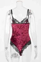 Merry See Kadife Body Gecelik Babydoll Çok Renkli MS3117 Çok Renkli görsel 6