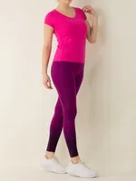 MioFit Macrophylla Yüksek Bel Toparlayıcı Seamless Spor Tayt Mor