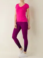 MioFit Macrophylla Yüksek Bel Toparlayıcı Seamless Spor Tayt Mor farklı açı