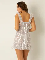 Miorre Fırfırlı Puanlı Gecelik Takım Beyaz görsel 7