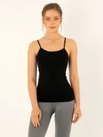 Miorre Seamless Dikişsiz İnce Askılı Kadın Atlet Siyah görsel 7