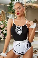 Kadın Fantezi Fransız Hizmetçi Kostümü Mite Love 3001231 Siyah