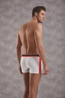 Modal Çift Renkli Torbalı Normal Paça Erkek Boxer Doreanse 1713 Beyaz detay görünüm