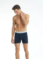 Modal Elastan Erkek Boxer Silver Lacivert BlackSpade 9303  Lacivert detay görünüm